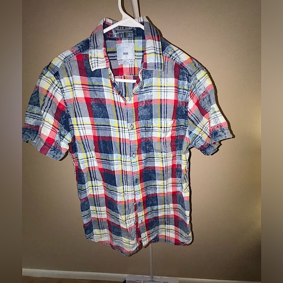 plaid flannel T-shirt - Picture 1 of 3